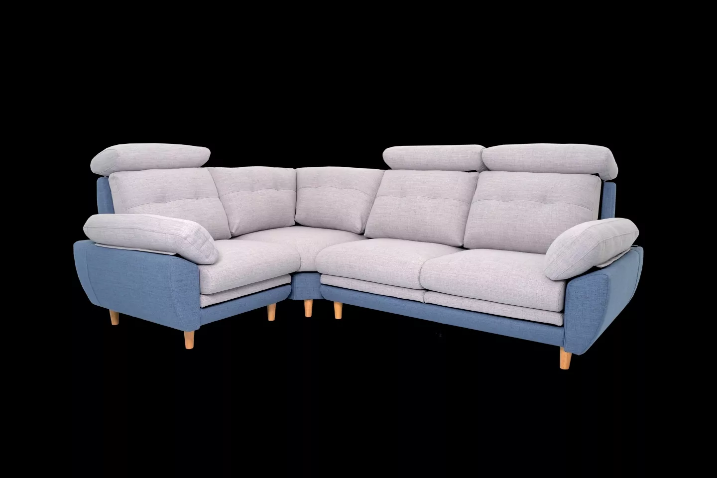 棉麻布沙發,型號蒂尼TINI T53型,海灣型沙發實體沙發照片