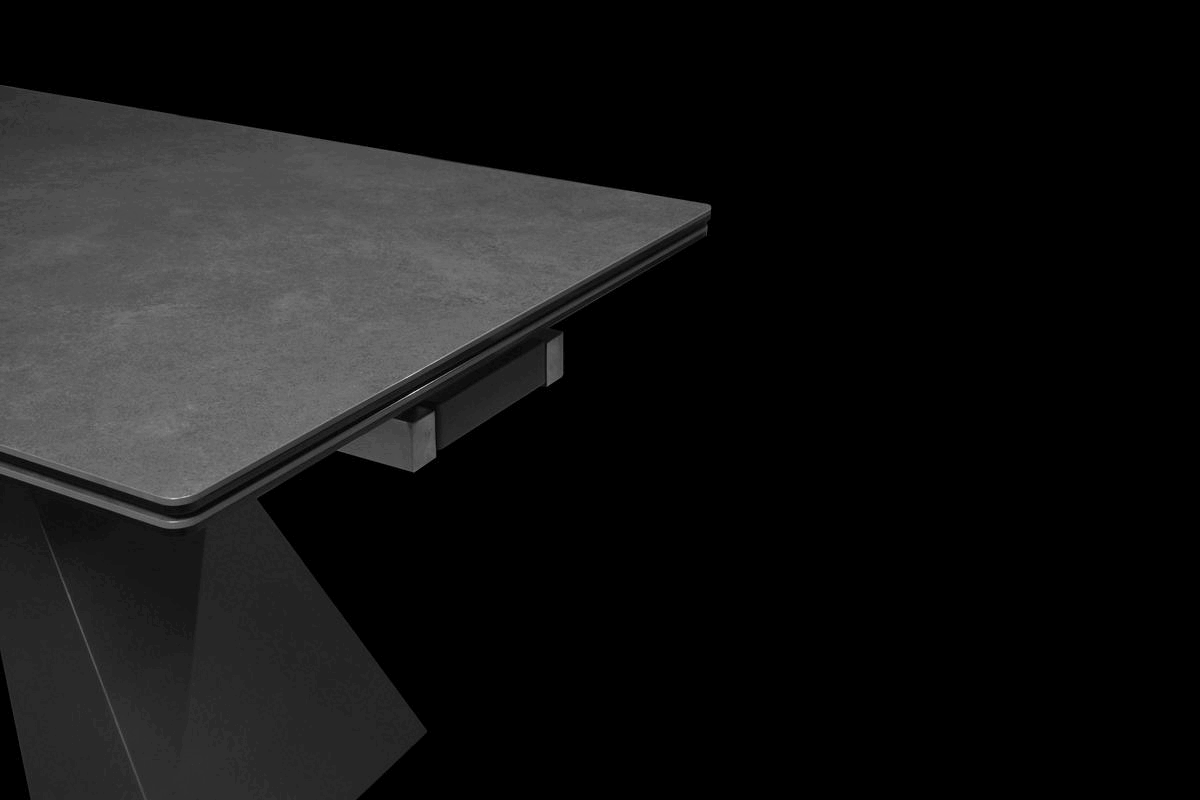 岩板伸縮餐桌展開與收合