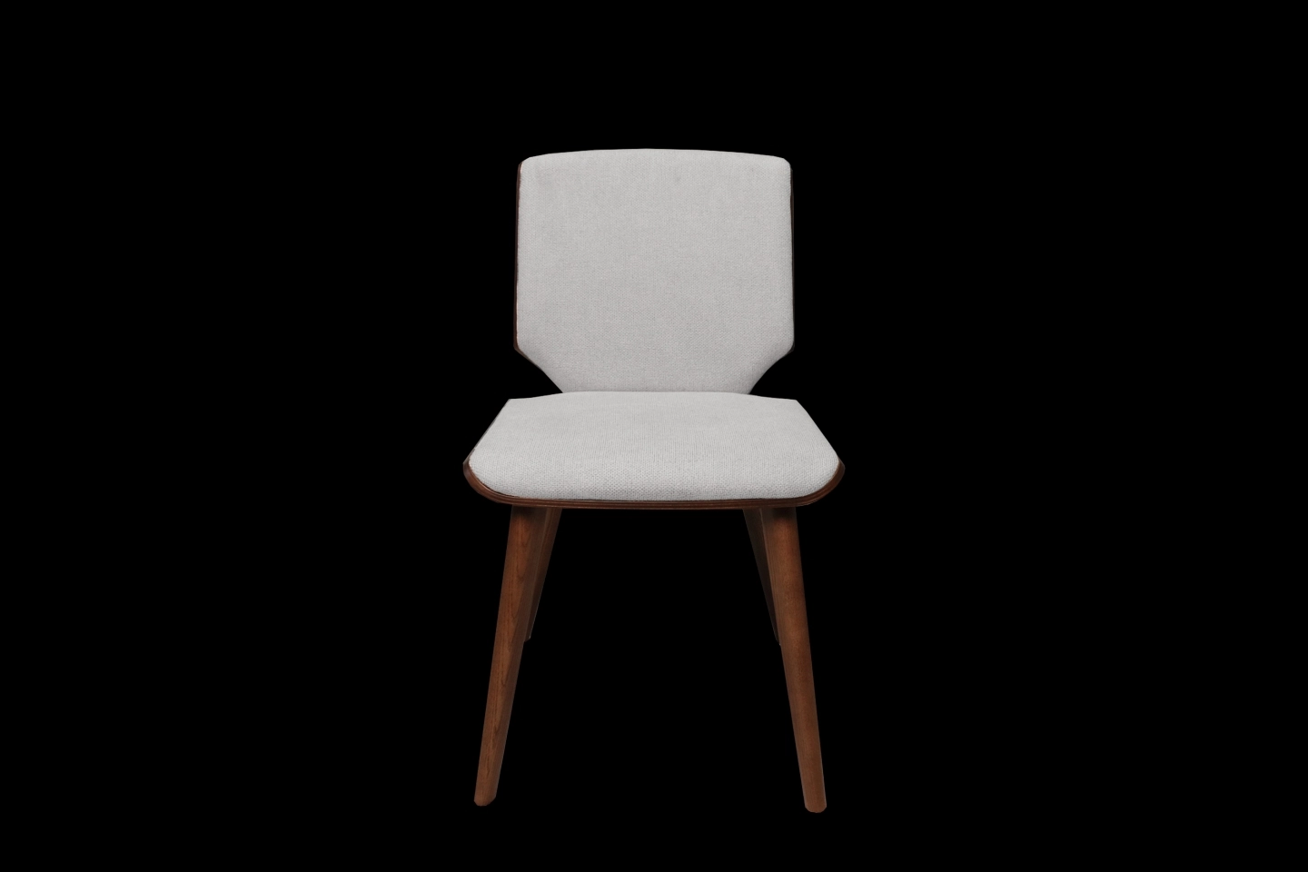 米白色亞麻布款餐椅