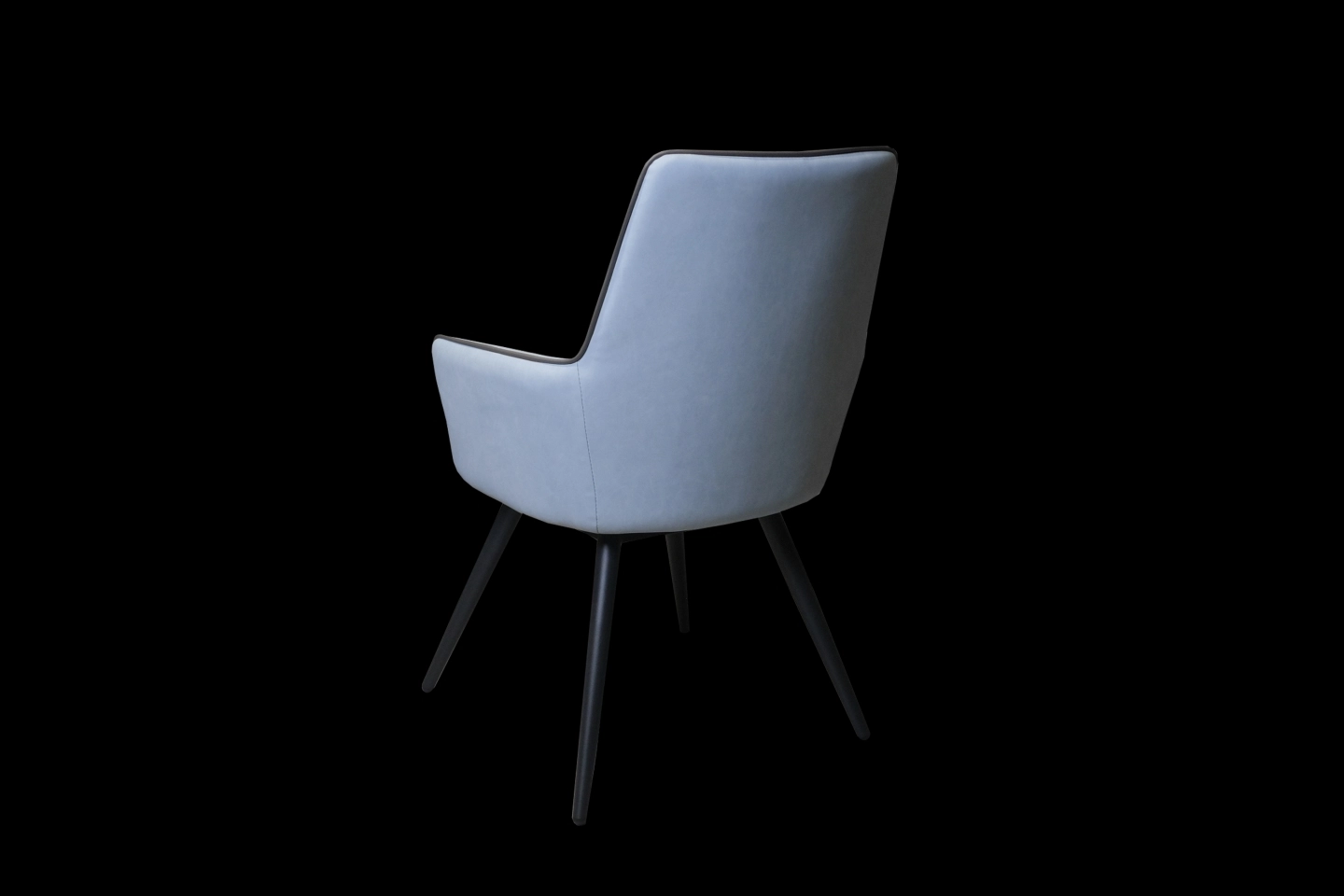 可旋轉皮革餐椅款式