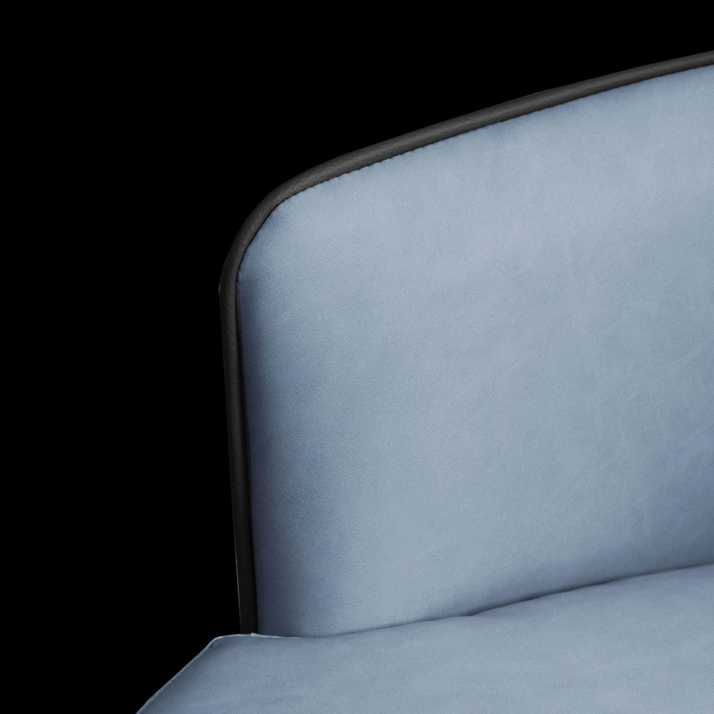 椅款的皮革扶手細節