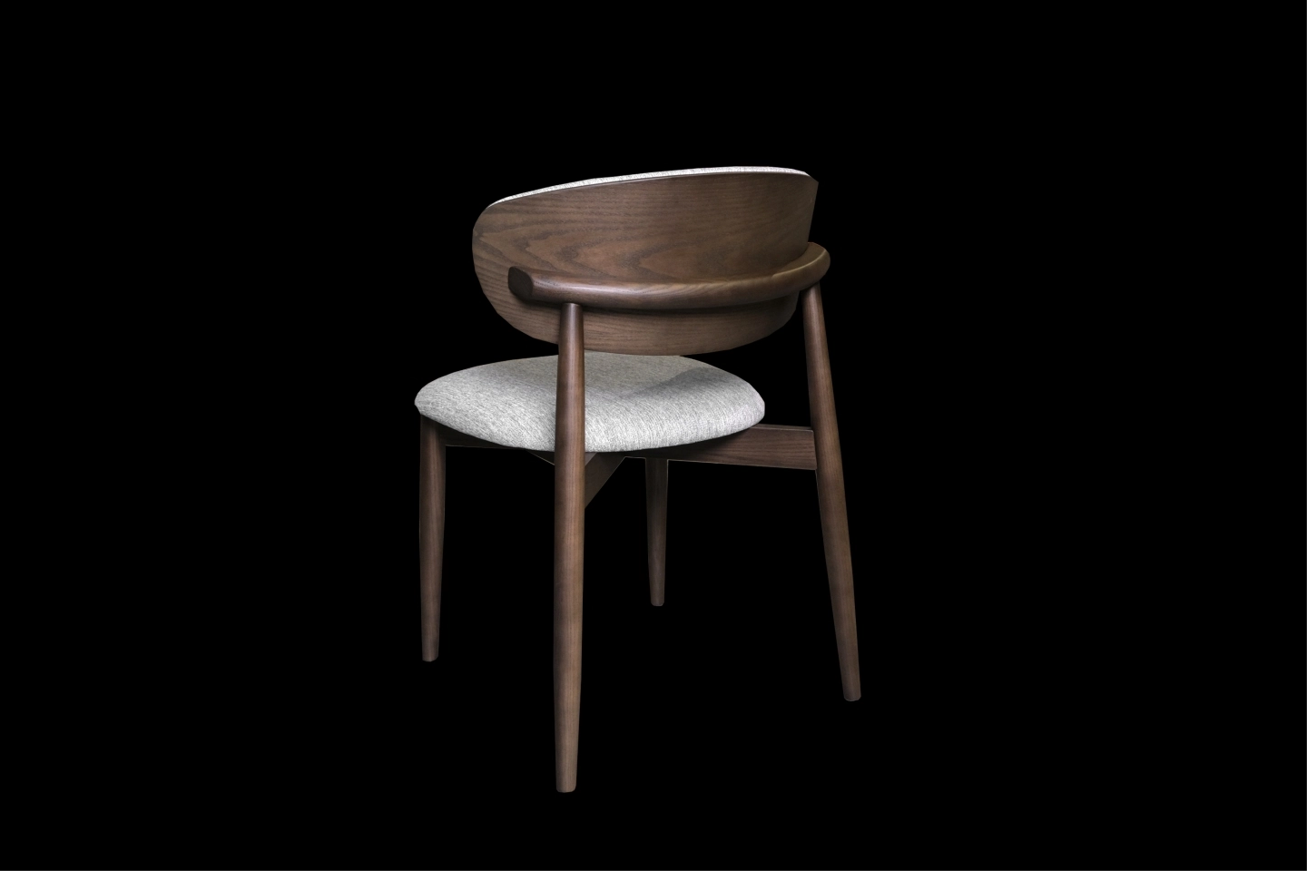 北美梣木實木餐椅