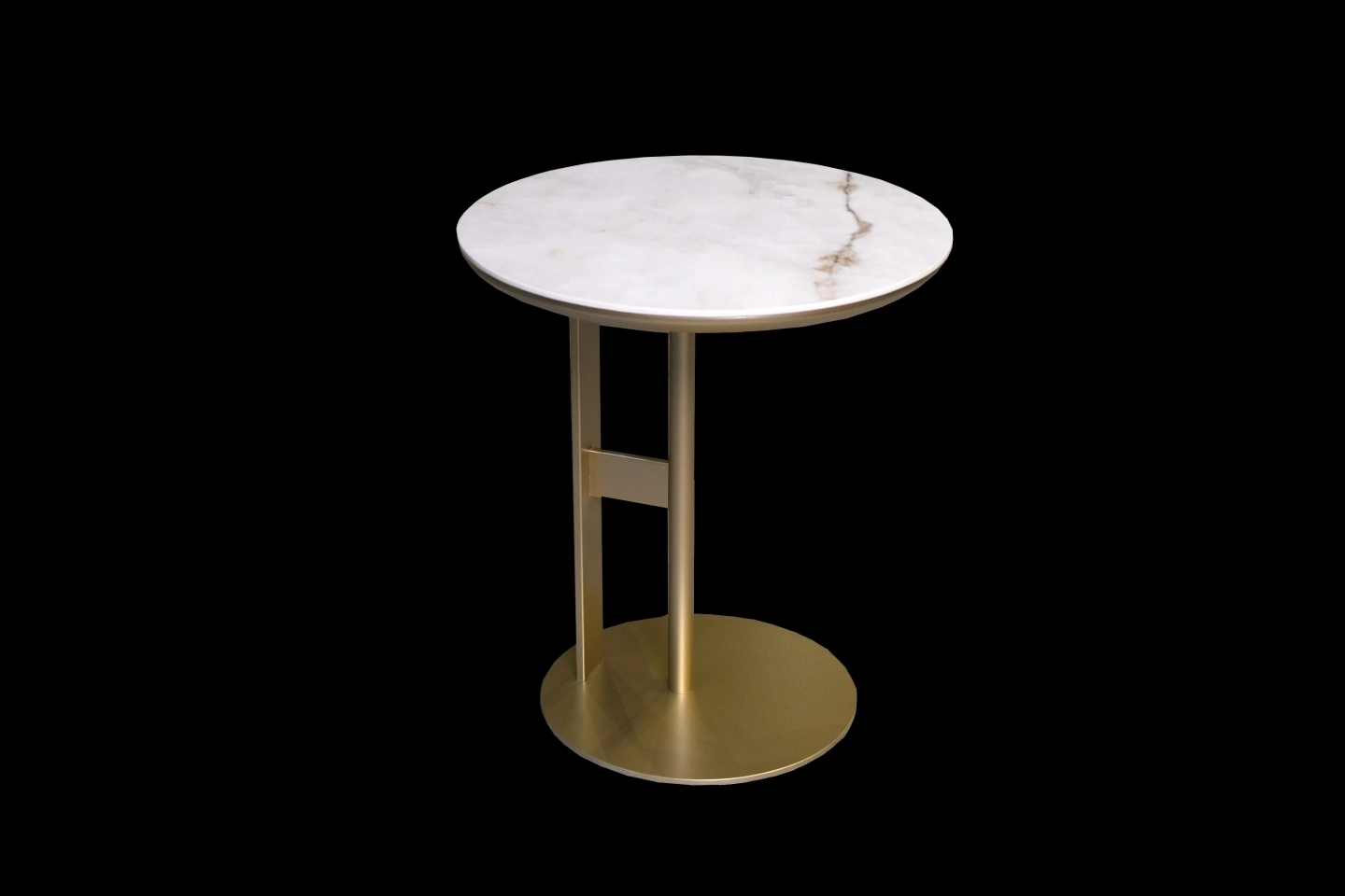 西班牙陶板桌面搭配金屬底座的小邊桌