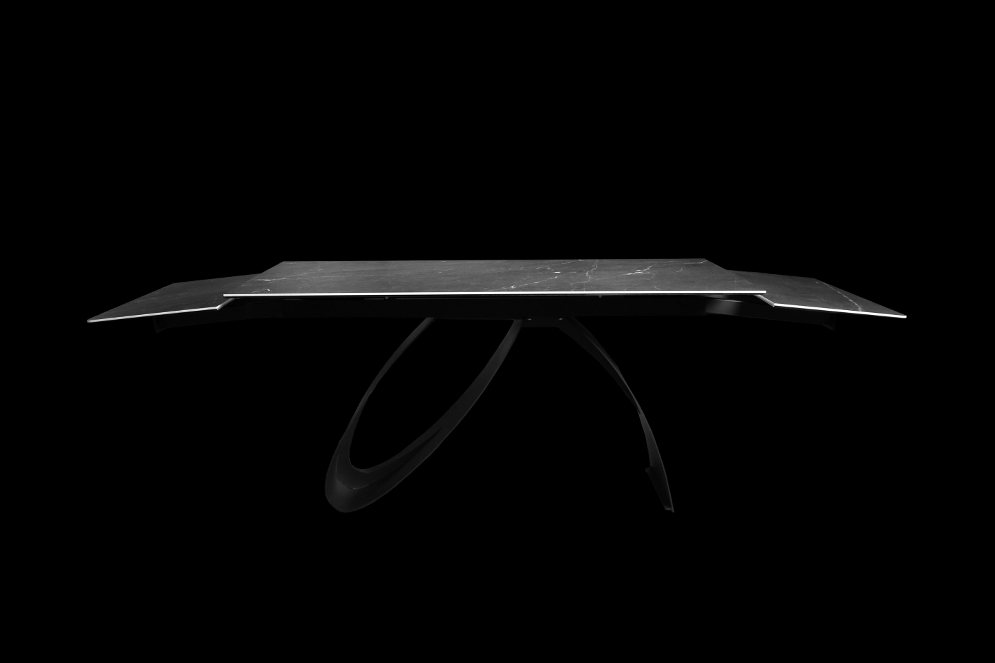 伸縮餐桌桌面透過雙邊伸縮可隨時調整桌面尺寸