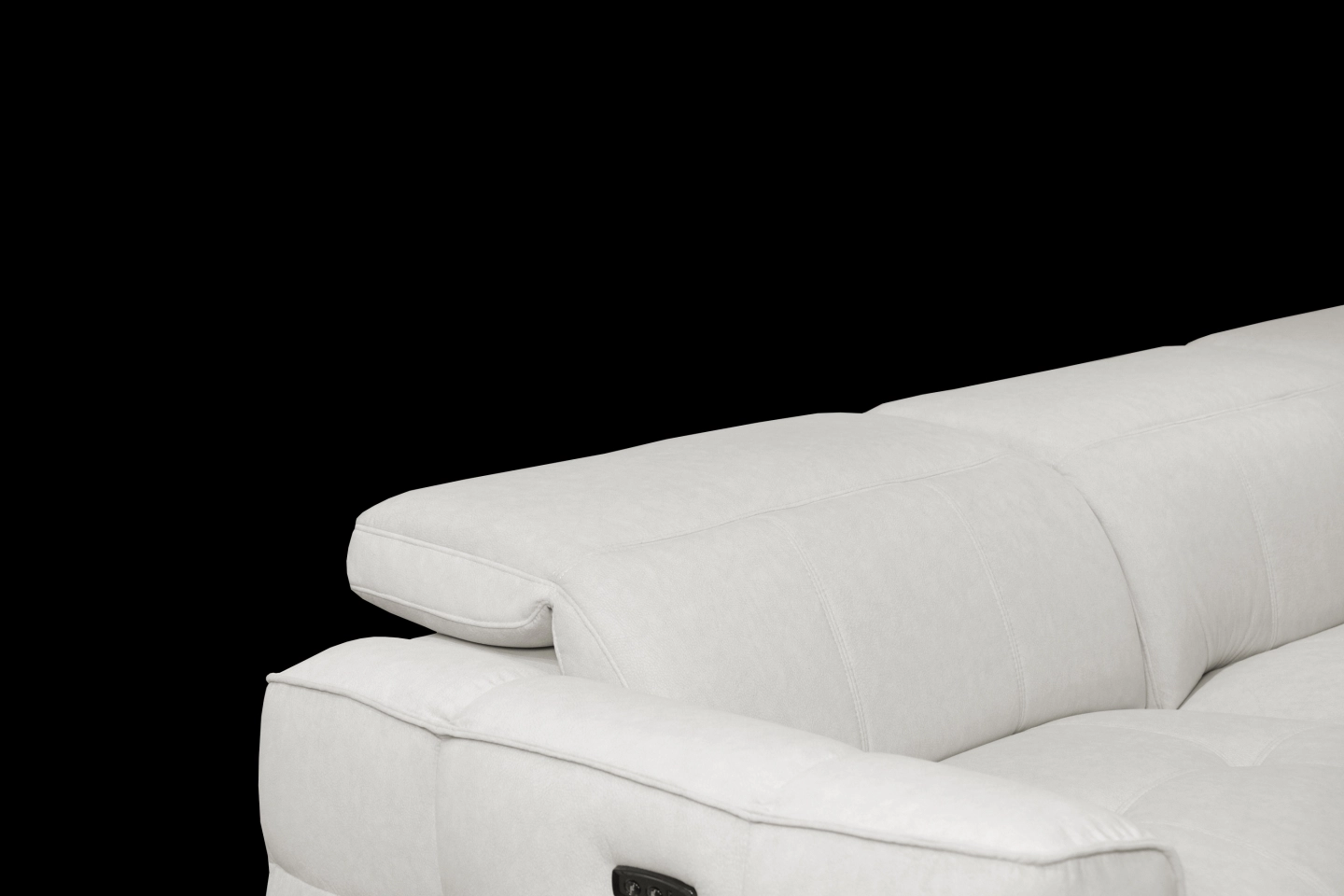 三人電動沙發可調整式頭枕細節