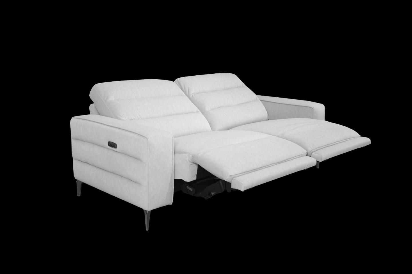 一字型兩座位沙發電動展開