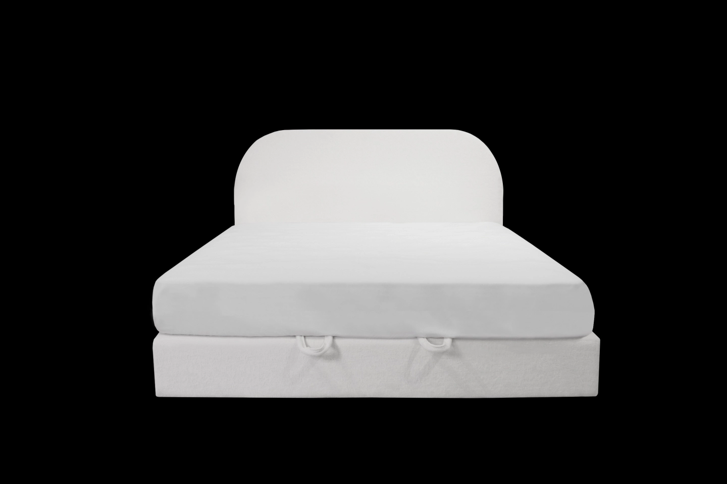 訂製圓弧形床頭片造型床架與落地床底